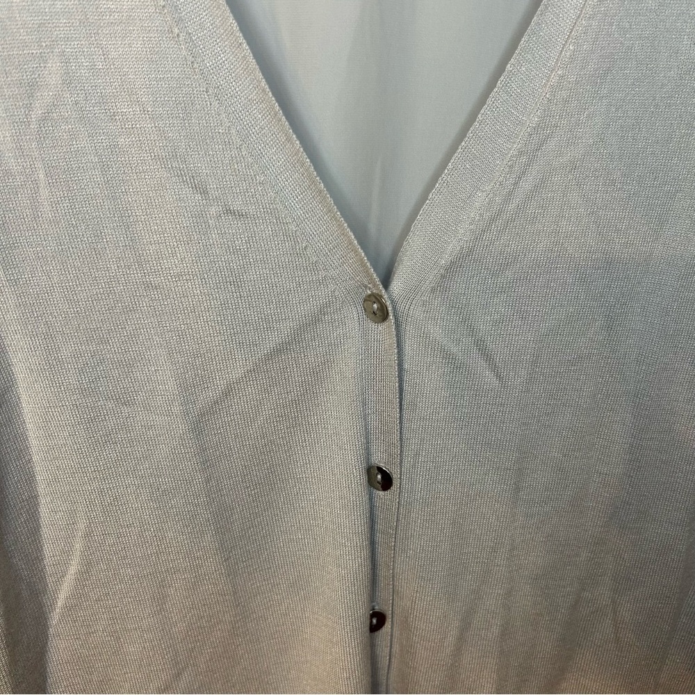 *NWT* Alfani Washed Gray V Neck Cardigan Sweater, Size XL - Picture 2 of 8
